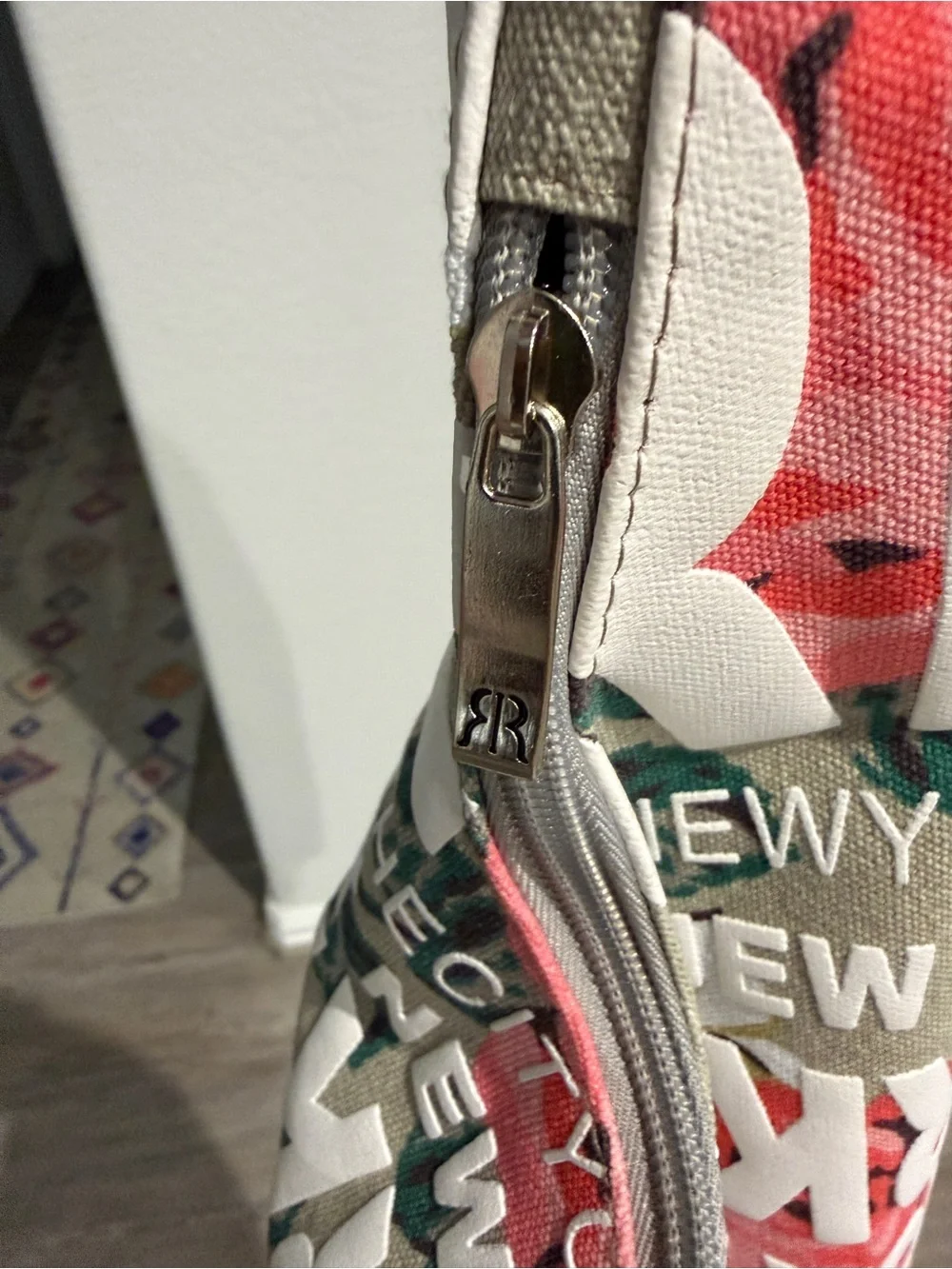 Robin Ruth New York Floral Canvas Hobo Bag